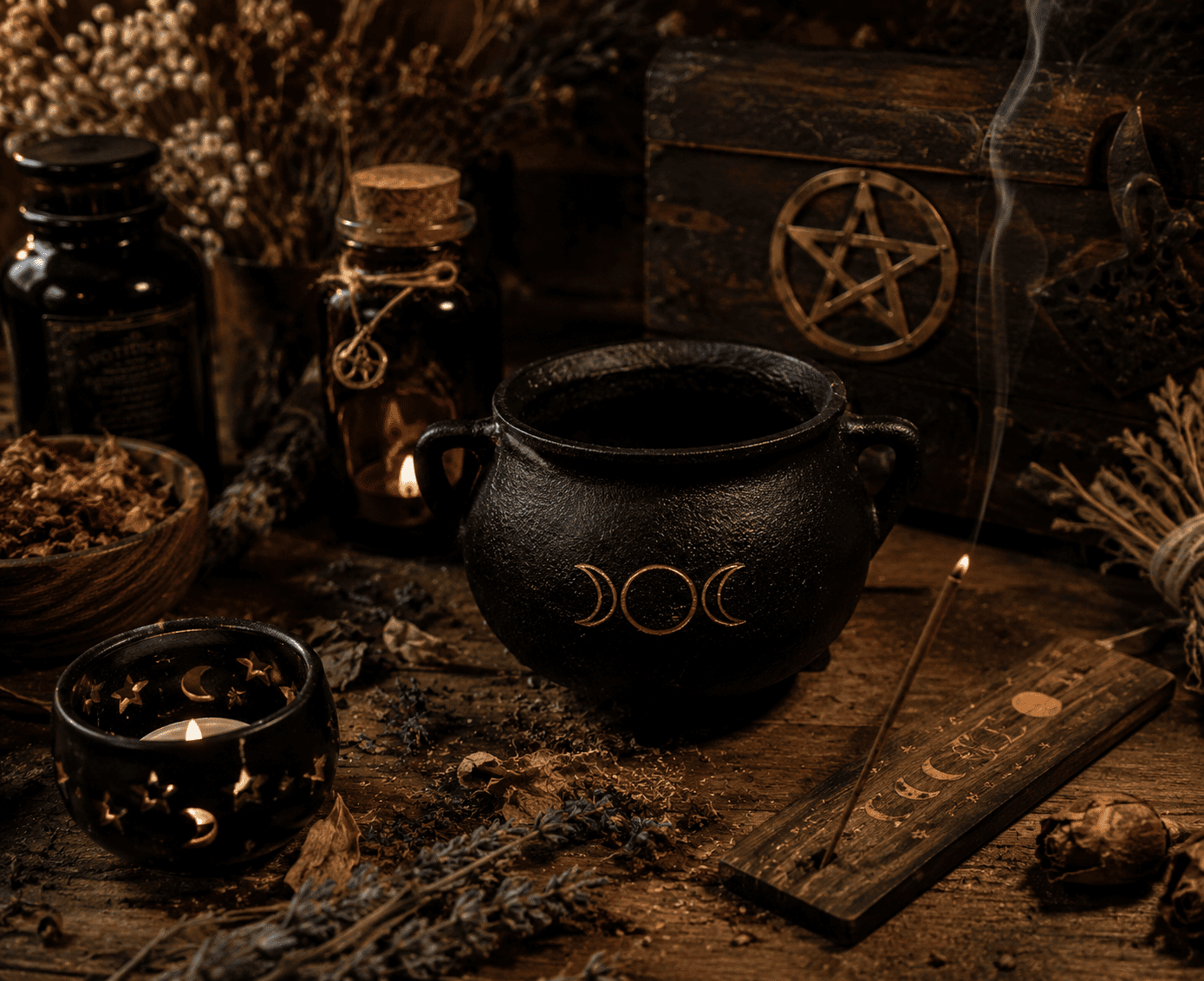 Accessoires et objets de boutique &eacute;sot&eacute;rique - La Malle aux Sorci&egrave;res